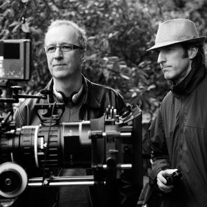 Director of Photography Glenn Warner (right, with light meter)