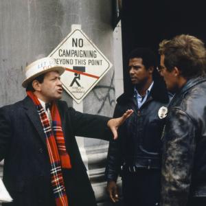 Still of Charles Haid Kenneth Tigar and Michael Warren in Hill Street Blues 1981