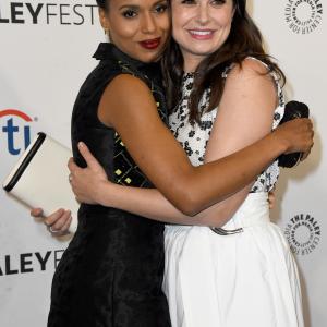 Kerry Washington and Katie Lowes at event of Scandal 2012