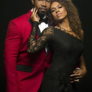 Image of lovebirds Gillian Waters and Michael Jai White from recent photo shoot together