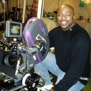EDDIE L WATKINS DIRECTING 2ND UNIT ON THE FILM WHITE CHICKS IN VANCOUVER BC