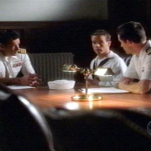 Craig Watkinson as Seaman Plummer with David James Elliot on CBSs JAG