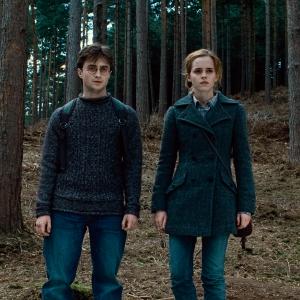 Still of Daniel Radcliffe and Emma Watson in Haris Poteris ir mirties relikvijos. 1 dalis (2010)