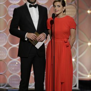 Emma Watson and Chris Pine at event of 71st Golden Globe Awards 2014