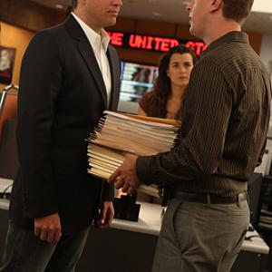 Still of Michael Weatherly and T.J. Ramini in NCIS: Naval Criminal Investigative Service (2003)