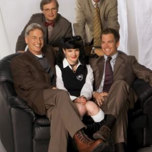 Still of Mark Harmon Pauley Perrette and Michael Weatherly in NCIS Naval Criminal Investigative Service 2003