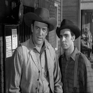 Still of James Arness and Dennis Weaver in Gunsmoke (1955)