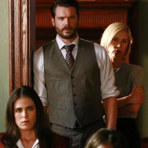 Still of Karla Souza Charlie Weber and Liza Weil in How to Get Away with Murder 2014