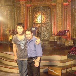 Leon Lai & Michael Wehrhahn on set