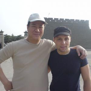 Actor Danny Lee & Michael Wehrhahn in Beijing Studios China
