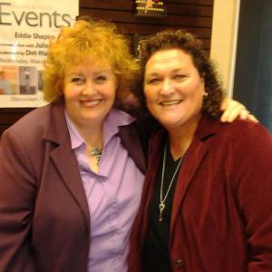 Tracy Weisert with GLEE's Dot-Marie Jones, March 2014