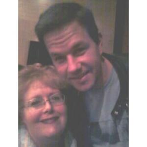 Tracy Weisert at THE FIGHTER with one of my idols Mark Wahlberg How I wish it were a better photo!!
