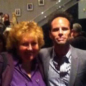 At the TV Academy with the terrific Emmy nominee Walton Goggins  Tracy Weisert