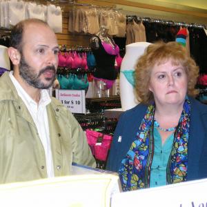 A still of Tracy Weisert  Maz Jobrani from the set of REZA HASSANI GOES TO THE MALL with