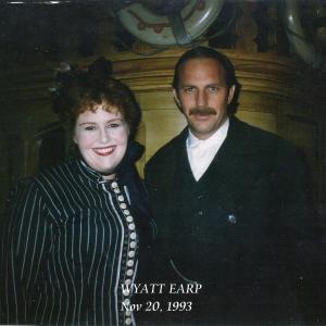 Kevin Costner at Wyatt  Tracy Weisert as Buttercup in WYATT EARP