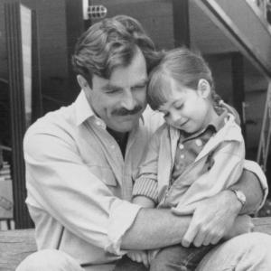 Still of Tom Selleck and Robin Weisman in 3 Men and a Little Lady 1990