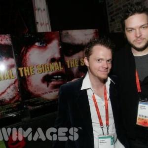 Actor Justin Welborn and director Jacob Gentry at the Sundance Film Festival premiere of THE SIGNAL