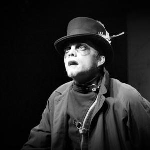 Justin Welborn as MISTER ZERO ZERO, the Undying Man, in Out of Hand Theaters' THE SHOW