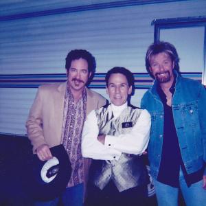 James Wellington with Brooks and Dunn on the set of Las Vegas