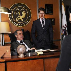 Still of Matt Czuchry, Archie Panjabi and Titus Welliver in The Good Wife (2009)