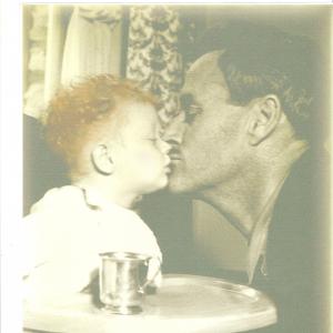 my beautiful father director William A wellman.kissing his daughter Cissy
