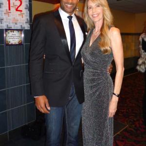 With Boris Kodjoe at the NYC premiere and after-party for ADDICTED. 10/8/14