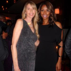 With Tasha Smith at the NYC premiere and afterparty for ADDICTED 10814