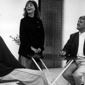 Still of Jeanne Moreau and Oskar Werner in Jules et Jim (1962)