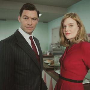 Still of Romola Garai and Dominic West in The Hour (2011)