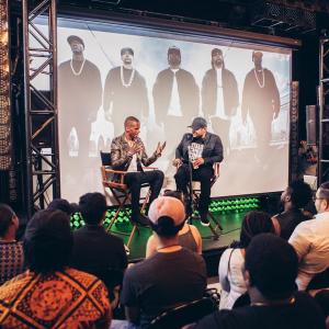 Eric West hosts an exclusive QA for Universal Pictures and Legendary Pictures Premiere of Straight Outta Compton with director F Gary Gray