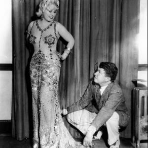 Mae West at a dress fitting C 1940 IV