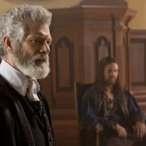 Still of Stephen Lang and Shane West in Salem 2014