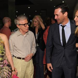 Woody Allen, Jon Hamm, Soon-Yi Previn and Jennifer Westfeldt at event of I Roma su meile (2012)