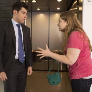 Still of Max Greenfield and Merritt Wever in New Girl 2011