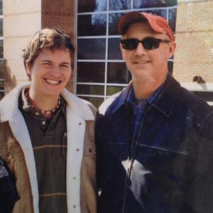 Ansel Elgort (Augustus waters) and David Whalen (Gus's Dad) in THE FAULT IN OUR STARS