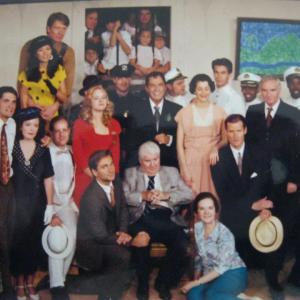 Cast photo from My Sister Eileen production at the West End Theatre in NYC October 1993 Suzanne played Violet Her husband Jay Nickerson played Robert Baker kneeling with black suit