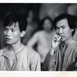 On the set of The Iron Triangle film with the late Academy Award Winning Cambodian Actor Haing Ngor of The Killing Fields