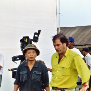 Lastminute direction from Director Oliver Stone on location shoot in Phuket Thailand