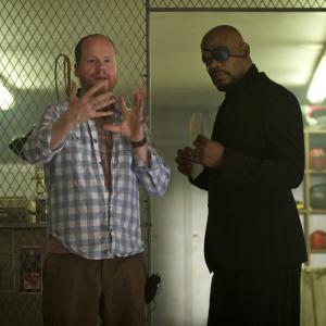 Samuel L Jackson and Joss Whedon in Kersytojai 2012