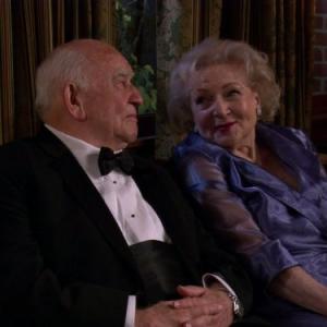 Still of Edward Asner and Betty White in Hot in Cleveland 2010