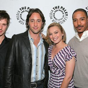 Jason Dohring, Alex O'Loughlin, Sophia Myles, Brian J. White attends an evening with 'Moonlight' at the Paley Center on April 22, 2008 in Beverly Hills, California.