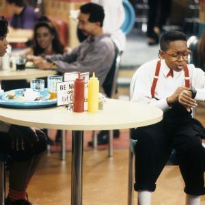 Still of Jaleel White and Kellie Shanygne Williams in Family Matters 1989