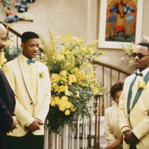 Still of Will Smith, James Avery, Jeffrey A. Townes and Karen Malina White in The Fresh Prince of Bel-Air (1990)