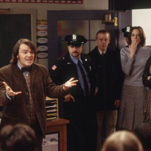 Left to right Jack Black as Dewey Barry Shurchin as Cop Mike White as Ned Joan Cusack as Mrs Mullins and Sarah Silverman as Patty