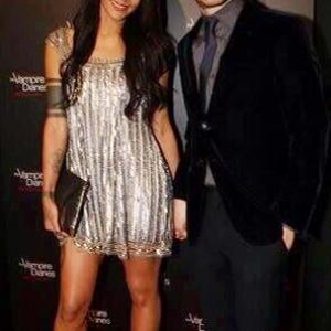 Persia White Joseph Morgan at the Vampire Diaries 100th episode party Nov 2013