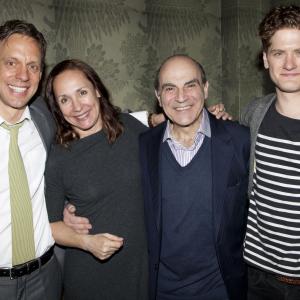 Trevor White, Laurie Metcalf, David Suchet and Kyle Soller. Press Night of Long Day's Journey Into Night, West End, London.