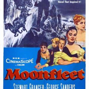 Stewart Granger, George Sanders, Joan Greenwood, Viveca Lindfors and Jon Whiteley in Moonfleet (1955)