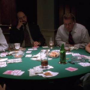 Still of Martin Sheen, Richard Schiff and Bradley Whitford in The West Wing (1999)