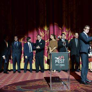 Tom Hanks, Jason Schwartzman, Colin Farrell, Rachel Griffiths, John Lee Hancock, Richard Sherman, Bradley Whitford and B.J. Novak at event of Isgelbeti pona Benksa (2013)