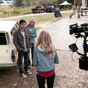 Still of Josie Bissett Brad Whitlock Anja Savcic and Rustin Gresiuk in Paper Angels 2014